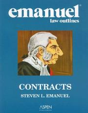 Cover of: Emanuel Law Outlines by Steven L. Emanuel