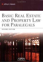 Cover of: Basic Real Estate And Property Law for Paralegals