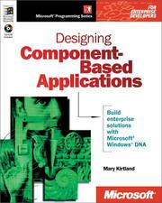 Cover of: Designing component-based applications