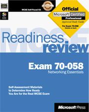 Cover of: Microsoft McSe Readiness Review: Exam 70-058 Networking Essentials (Mcse Readiness Review)