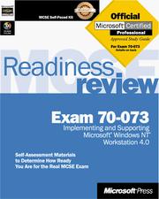 Cover of: McSe Readiness Review: Exam 70-073 Microsoft Windows Nt Workstation 4.0 (Mcse Readiness Review)