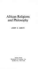 Cover of: African Religions and Philosophy