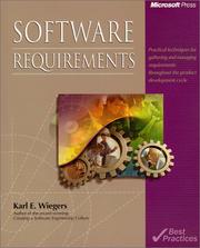 Cover of: Software Requirements