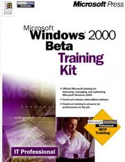 Cover of: Microsoft Windows 2000 Beta Training Kit