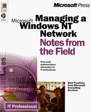 Managing a Microsoft Windows Nt Network (Notes from the Field)