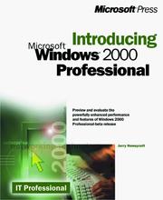 Cover of: Introducing Microsoft Windows 2000  Professional