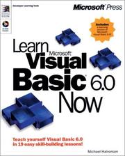 Cover of: Learn Microsoft Visual Basic 6.0 Now (Learn Now)