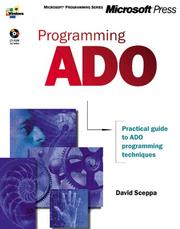 Cover of: Programming ADO (Dv-Mps Programming) by David Sceppa