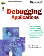 Cover of: Debugging applications by Robbins, John