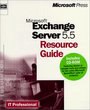 Cover of: Microsoft Exchange Server 5.5 Resource Guide (It-Resource Kit) by Microsoft Corporation