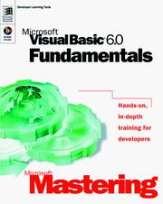 Cover of: Microsoft Mastering : Microsoft Visual Basic 6.0 Fundamentals (Dv-Dlt Mastering)