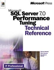 Cover of: Microsoft SQL Server 7.0 performance tuning technical reference by Steve Adrien DeLuca ... [et al.].
