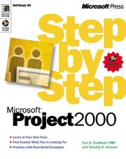 Cover of: Microsoft Project 2000 Step by Step by Carl S. Chatfield, Timothy D. Johnson