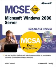 Cover of: MCSE Microsoft Windows 2000 Server Readiness Review (Exam 70-215) by Robert Sheldon, Microsoft Press, Robert Sheldon, Microsoft Press