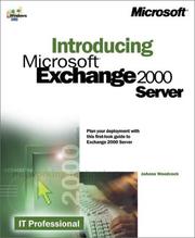 Cover of: Introducing Microsoft(r) Exchange 2000 Server by Joanne Woodcock