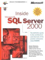 Cover of: Inside Microsoft SQL Server 2000 by Kalen Delaney