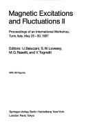 Cover of: Magnetic Excitations and Fluctuations II | U. Balucani