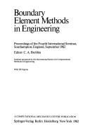 Cover of: Boundary element methods in engineering: proceedings of the fourth international seminar, Southampton, England, September 1982