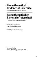 Cover of: Biomathematical evidence of paternity: Festschrift for Erik Essen-Möller