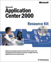 Cover of: Microsoft Application Center Resource Kit by Dan Wesley