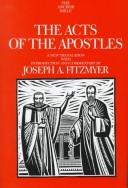 Cover of: The Acts of the Apostles (Vol 31)(Anchor Bible Series)