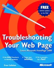 Cover of: Troubleshooting Your Web Page (Troubleshooting) by Evan Callahan
