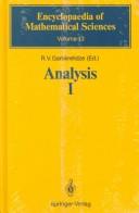 Cover of: Analysis