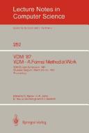 Cover of: Vdm'87: Vdm-A Formal Method at Work  by D. Bjorner