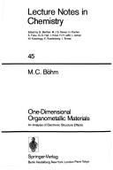 Cover of: One-Dimensional Organometallic Materials: An Analysis of Electronic Structure Effects (Lecture Notes in Chemistry)