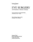 Cover of: Eye surgery: an introduction to operative technique