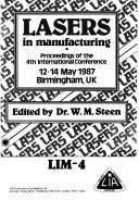 Lasers in Manufacturing by W. M. Steen