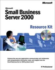 Cover of: Microsoft(r) Small Business Server 2000 Resource Kit by Microsoft Corporation