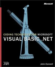 Cover of: Coding Techniques for Microsoft(r) Visual Basic(r) .NET