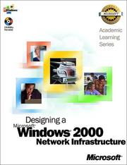 Cover of: Als Designing A Microsoft Windows 2000 Network Infrastructure (Academic Learning Series) by Microsoft Corporation