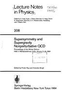 Supersymmetry and supergravity nonperturbative QCD by Probir Roy