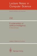 Cover of: Fundamentals of artificial intelligence: an advanced course
