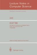 ICDT '86 by International Conference on Database Theory (1986 Rome, Italy)