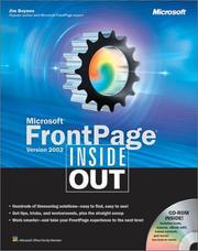 Cover of: Microsoft FrontPage Version 2002 Inside Out by Jim Buyens