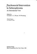 Cover of: Psychosocial intervention in schizophrenia: an international view