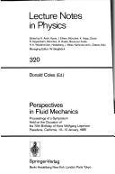 Perspectives in fluid mechanics by H. W. Liepmann, D. E. Coles