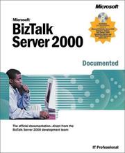 Cover of: Microsoft Biztalk Server 2000 : Documented (Pro-Documentation)
