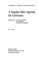 Cover of: A Supply-Side Agenda for Germany by Gerhard Fels