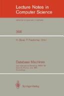 Cover of: Database machines | 