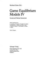 Cover of: Game Equilibrium Models IV by Reinhard Selten