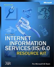 Cover of: Microsoft Internet Information Services (IIS) 6.0 Resource Kit