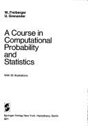 Cover of: A Short Course in Computational Probability and Statistics (Applied Mathematical Sciences) | Walter Freiberger