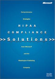 Cover of: HIPAA compliance solutions by Steve Bass