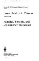 Cover of: Families, schools, and delinquency prevention