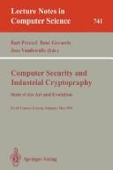 Cover of: Computer security and industrial cryptography by Bart Preneel, René Govaerts, Joos Vandewalle, (eds.).