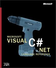 Cover of: Microsoft Visual C# .NET Language Reference by Microsoft Corporation